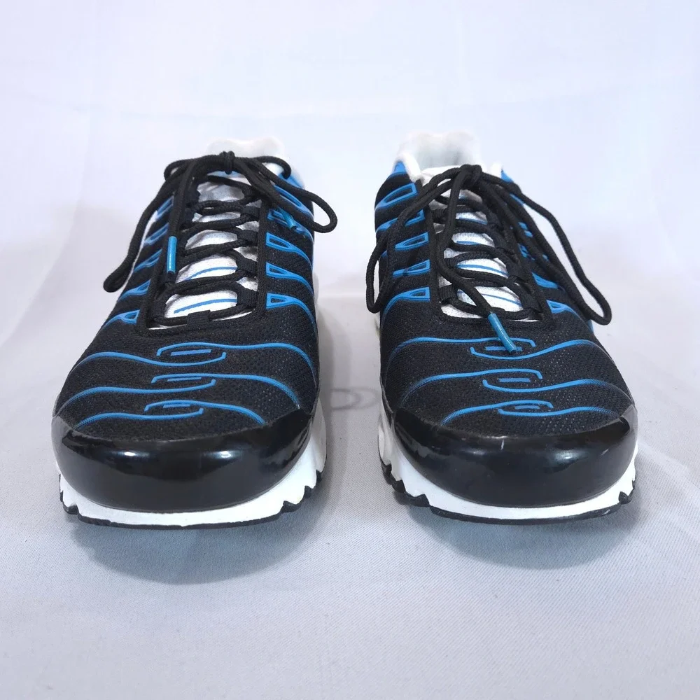Nike Air Max Plus Laser Mens 10.5 Running Shoes Black Blue TN Air Sneakers Mint